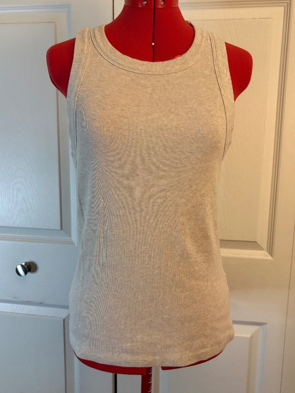 Banana Republic Heathered Beige Tank Top L